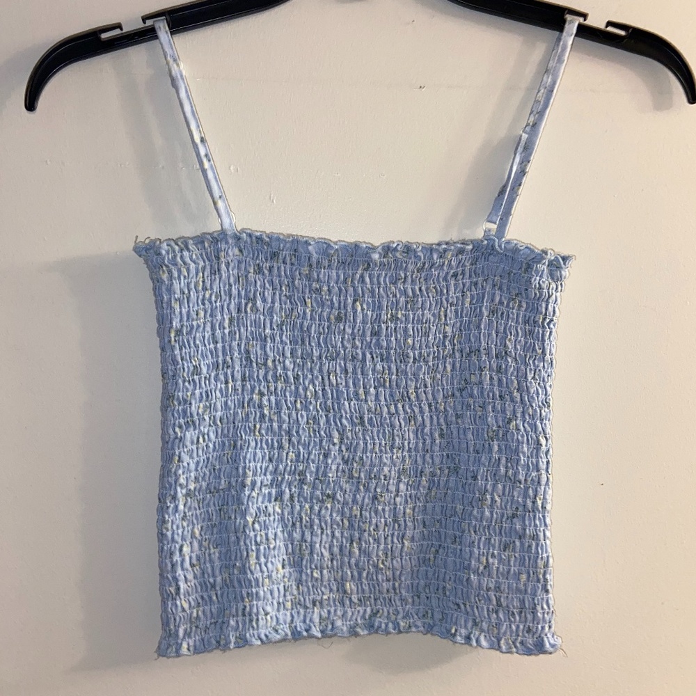 Pacsun light blue crop top